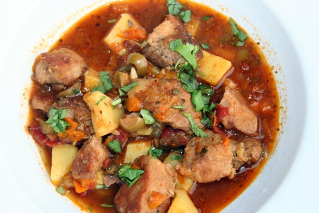 Puerto Rican Pork and Potato Stew