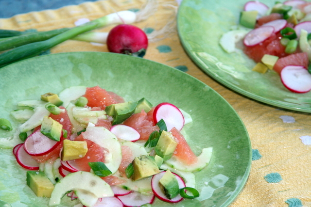 Cucumber-Grapefruit Salad 2014