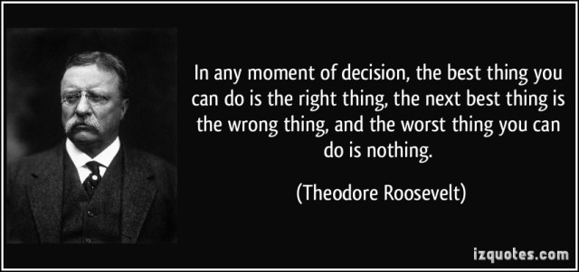 Teddy Roosevelt quote